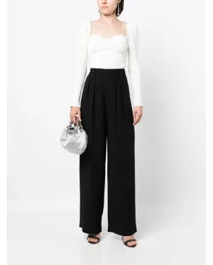 alice + olivia プリーツディテール ワイドレッグパンツ - サムネイル2