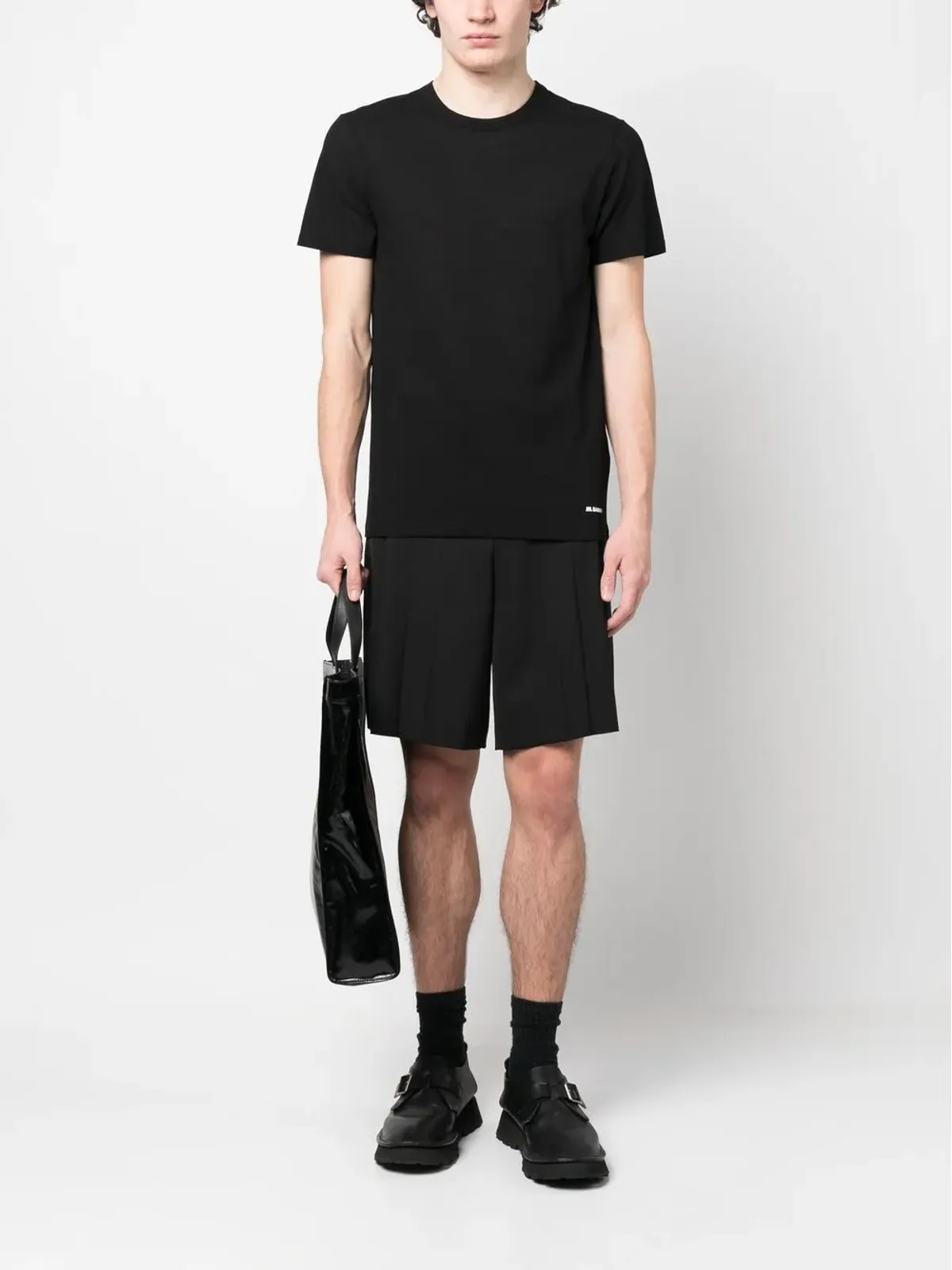 Jil Sander 無地コットンTシャツ - 画像2