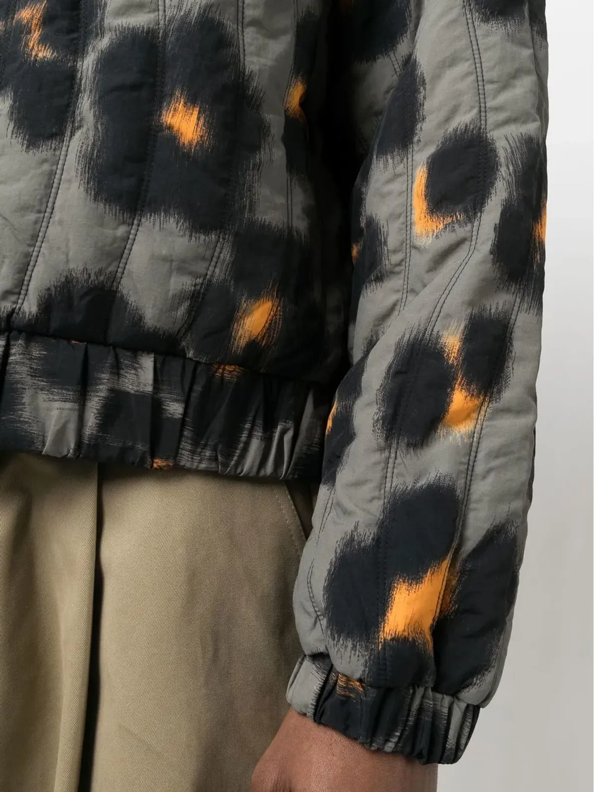 Kenzo ハナ レオパード リバーシブル ボンバー ジャケット - 画像5