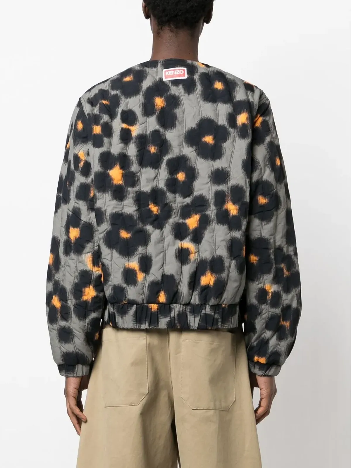 Kenzo ハナ レオパード リバーシブル ボンバー ジャケット - 画像4