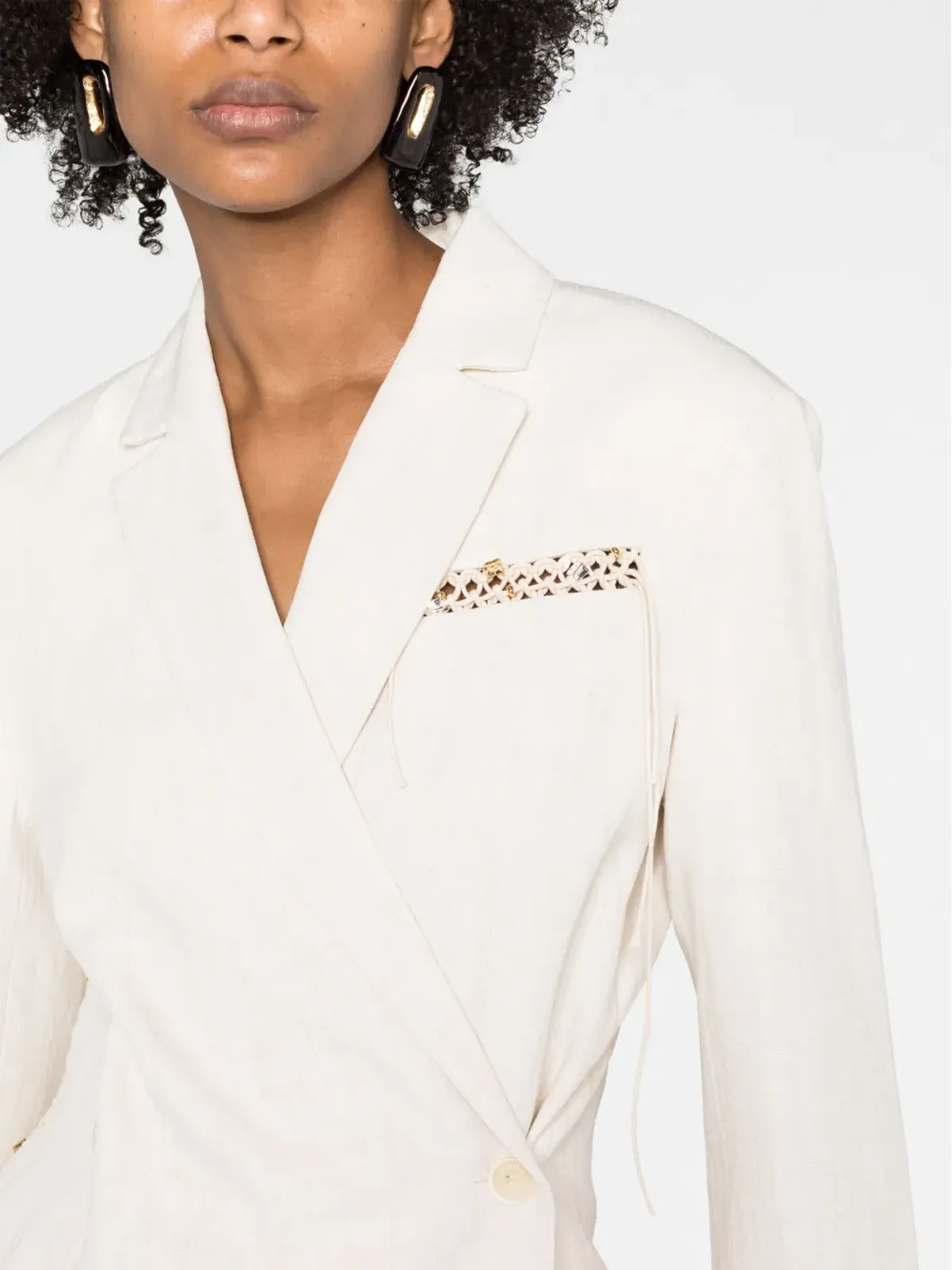Jacquemus La Veste Tibau Brodée ブレザー - 画像5