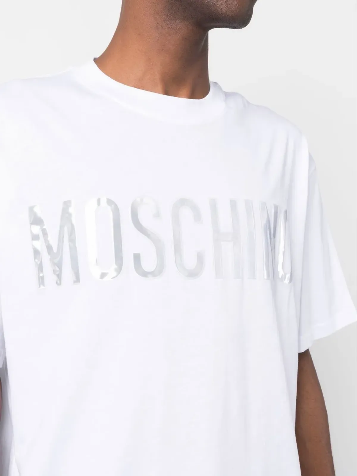 Moschino コットン ロゴプリント Tシャツ - White - 画像5