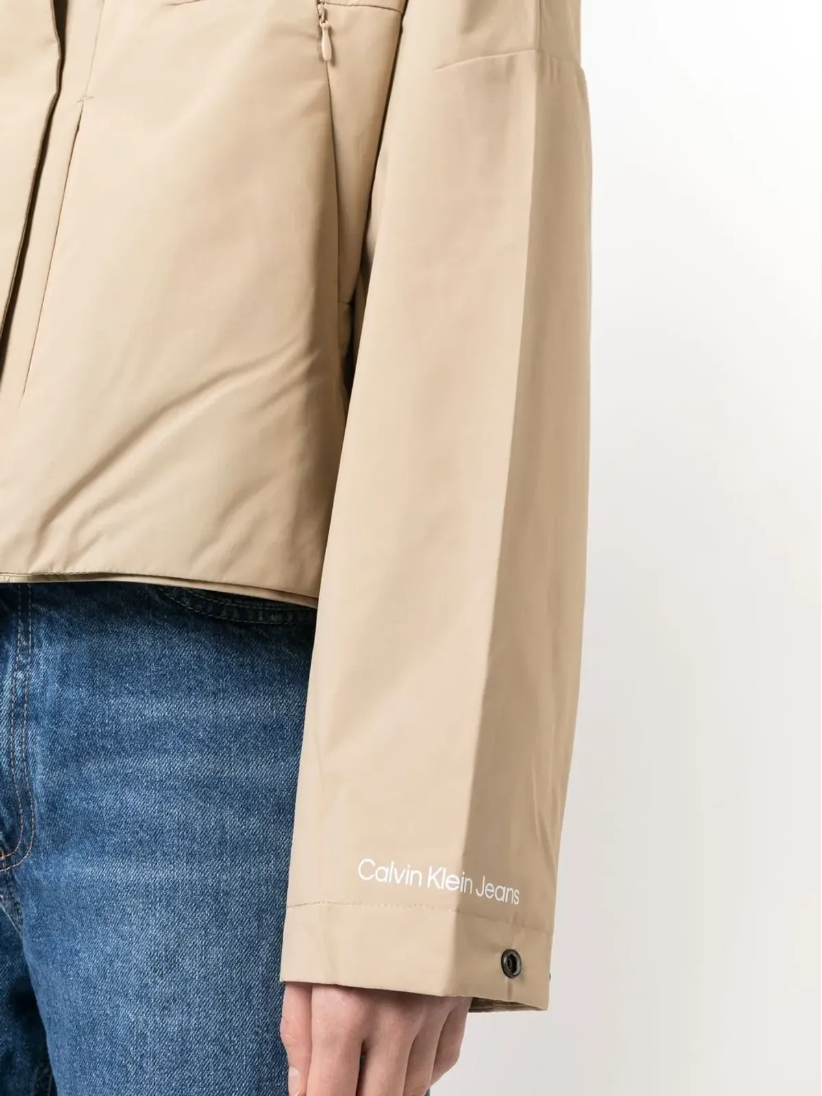 Calvin Klein Jeans ドローコード付きフード レインジャケット - 画像5
