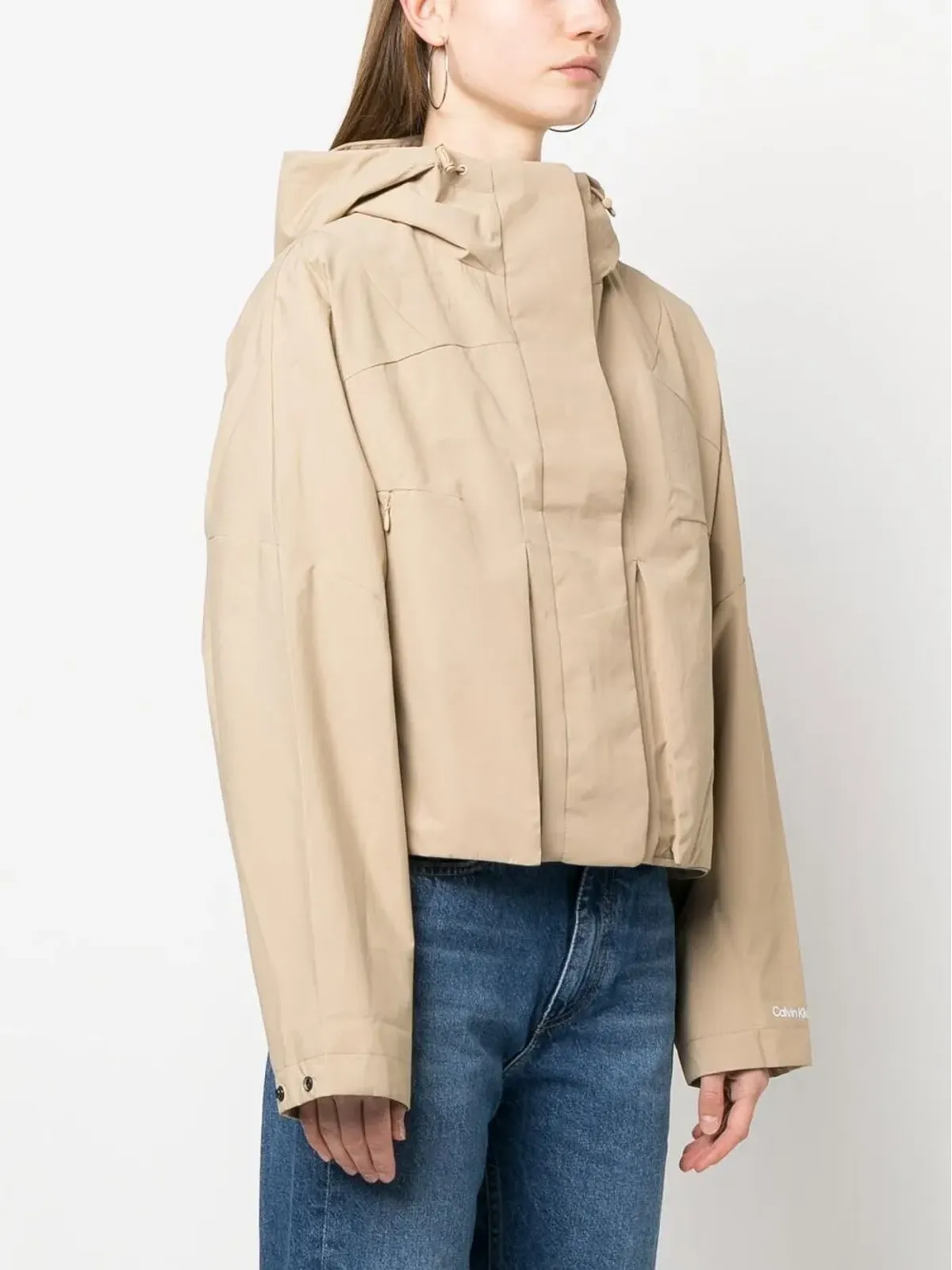 Calvin Klein Jeans ドローコード付きフード レインジャケット - 画像3