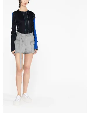 sacai ベルト付きハイウエストショーツ - サムネイル4