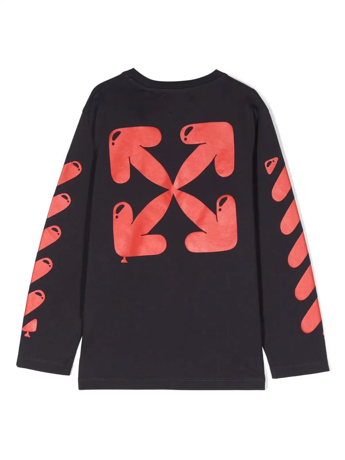 Off-White Kids アローズプリント長袖Tシャツ - 画像2