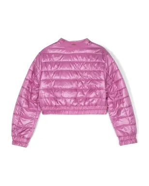 Herno Kids メタリック クロップド パディッド ジャケット - サムネイル2