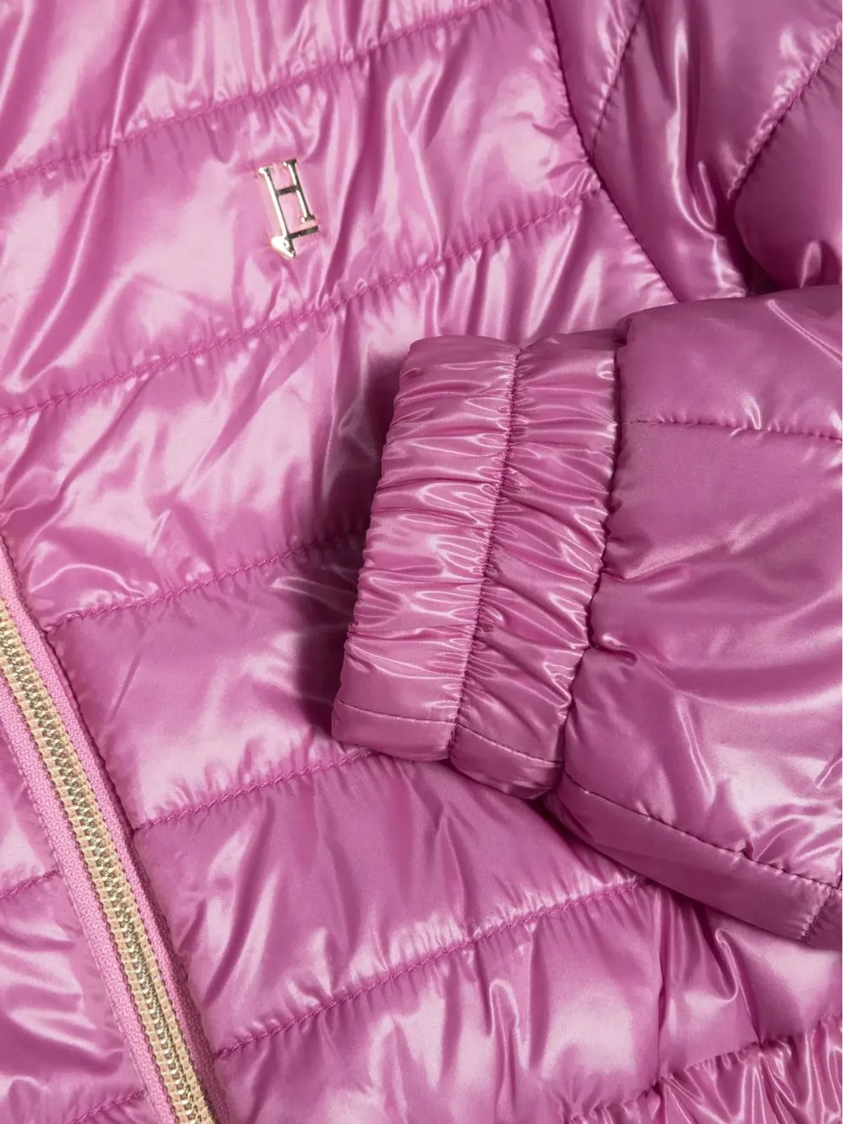 Herno Kids メタリック クロップド パディッド ジャケット - 画像3