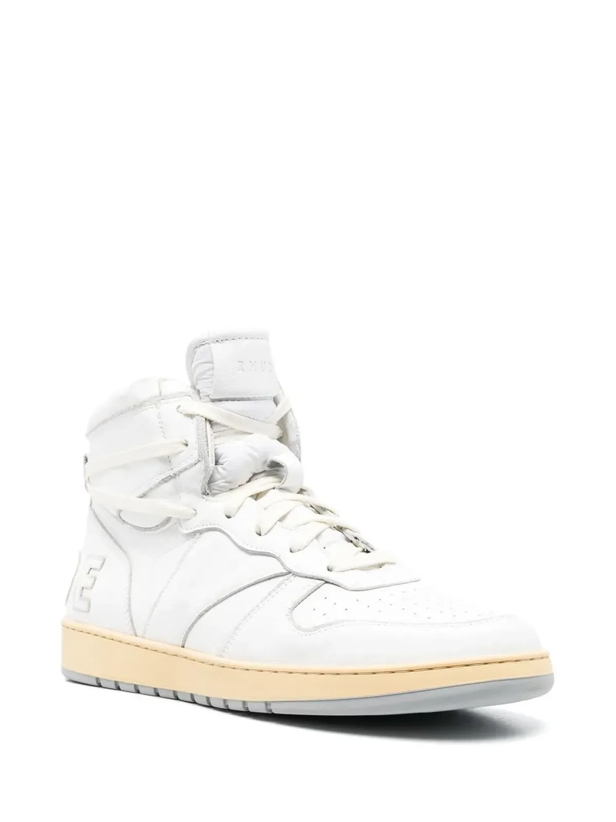 RHUDE ロゴパッチ付きハイカットスニーカー - 画像2