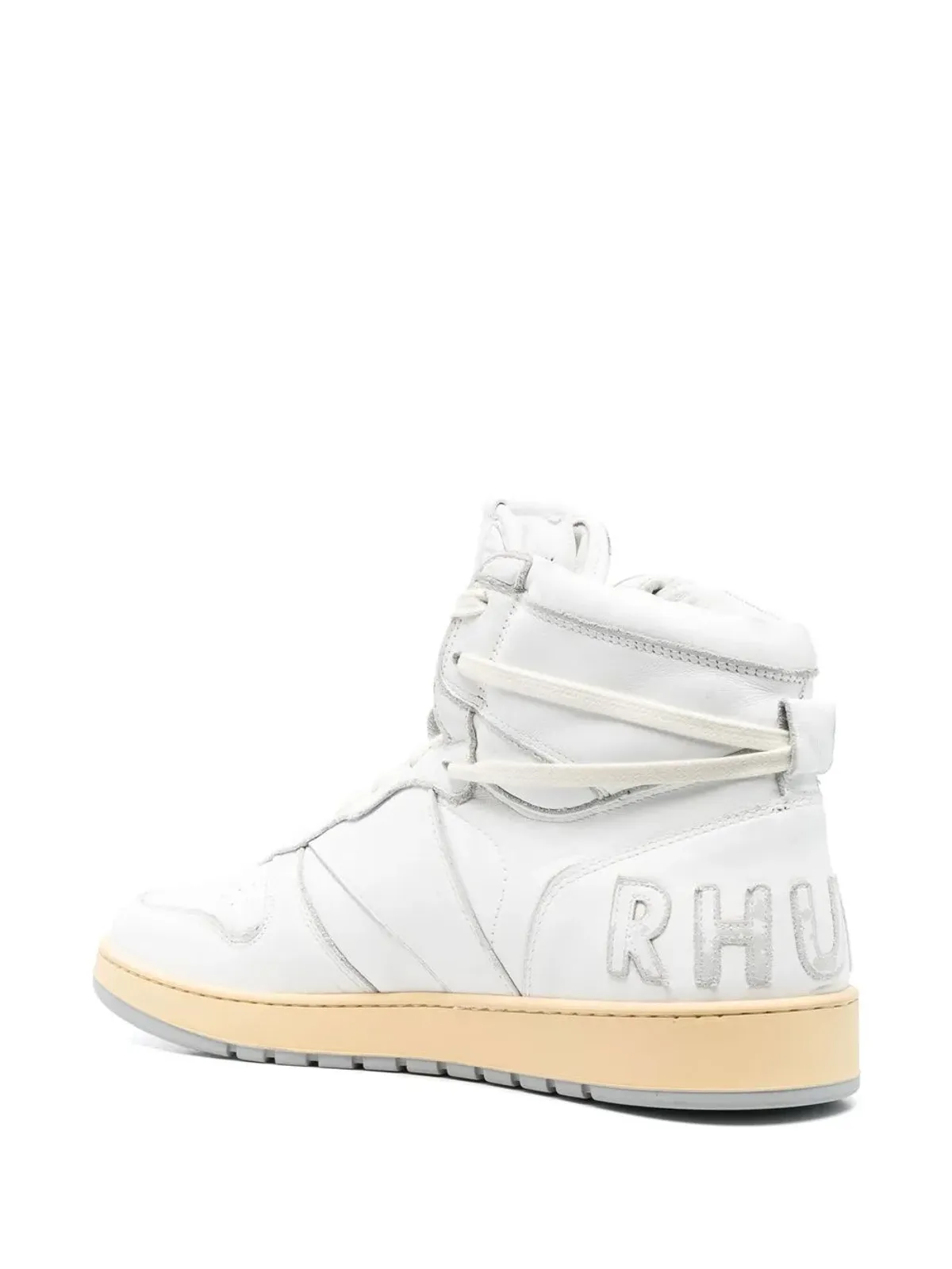 RHUDE ロゴパッチ付きハイカットスニーカー - 画像3