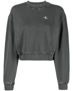Calvin Klein Jeans ロゴプリント洗い加工スウェット - サムネイル1