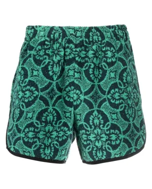 Marine Serre オリエンタルタオルズ トラックショーツ - サムネイル1