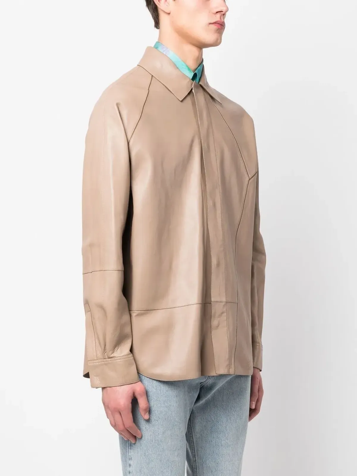 LOEWE 幾何学的パネルド クラシックシャツ - 画像3