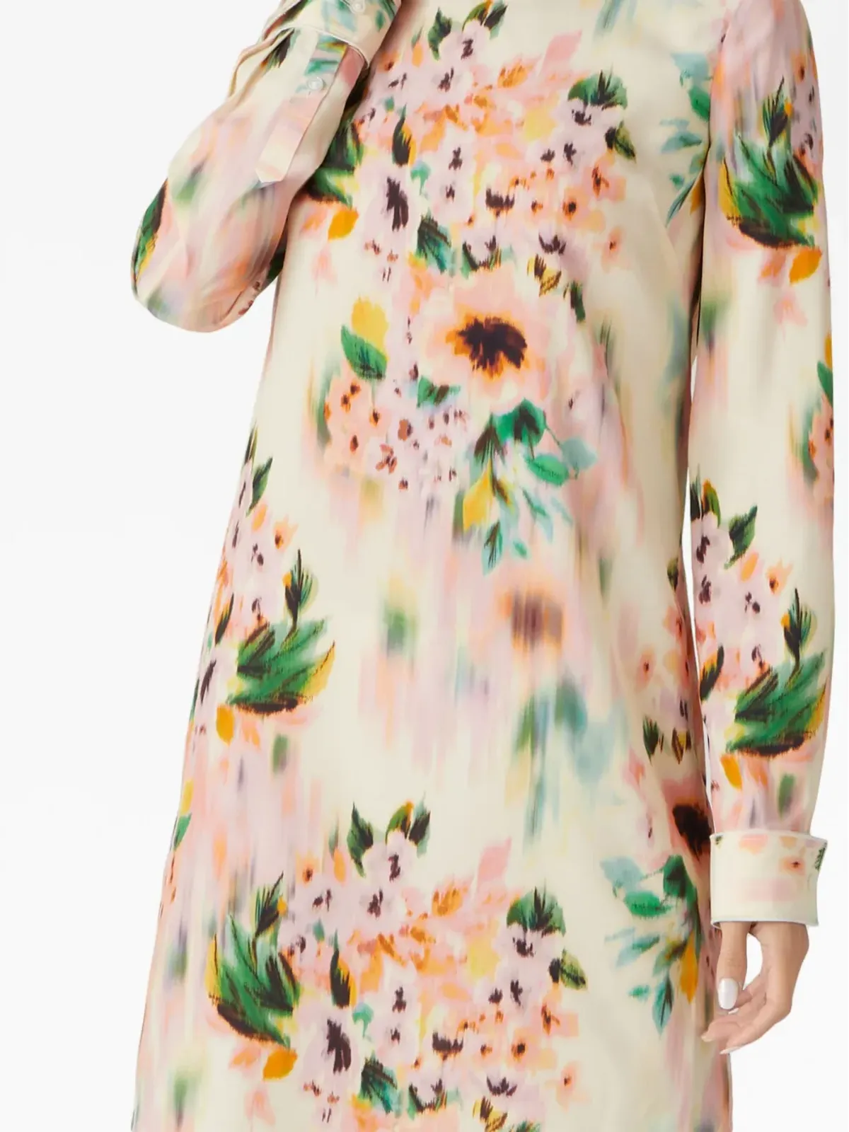 St. John floral-print mini dress - White - 画像5