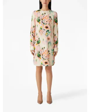 St. John floral-print mini dress - White - サムネイル2