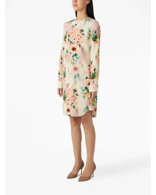 St. John floral-print mini dress - White - サムネイル3