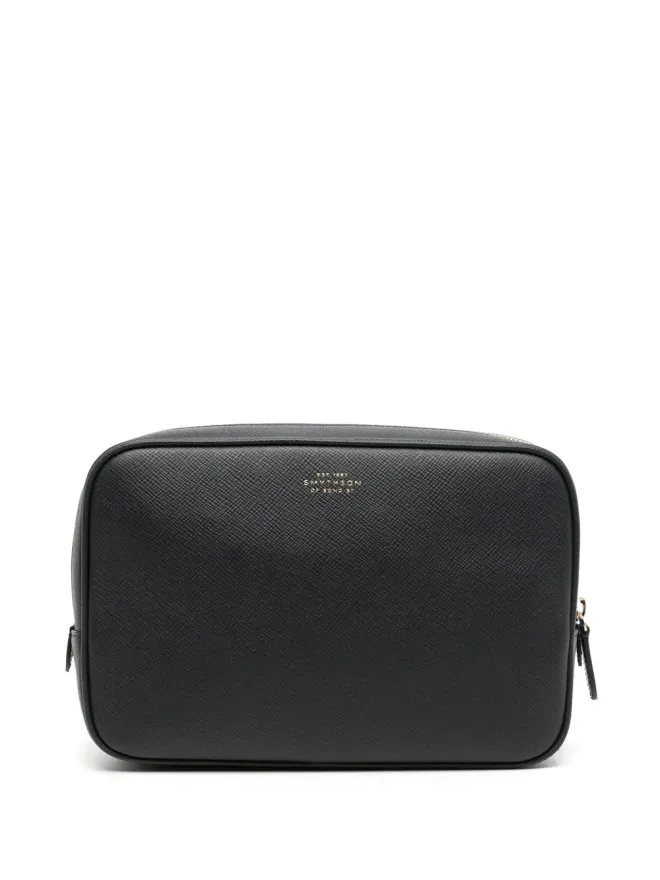 Smythson Smythson ロゴプリント テックオーガナイザーポーチの商品画像