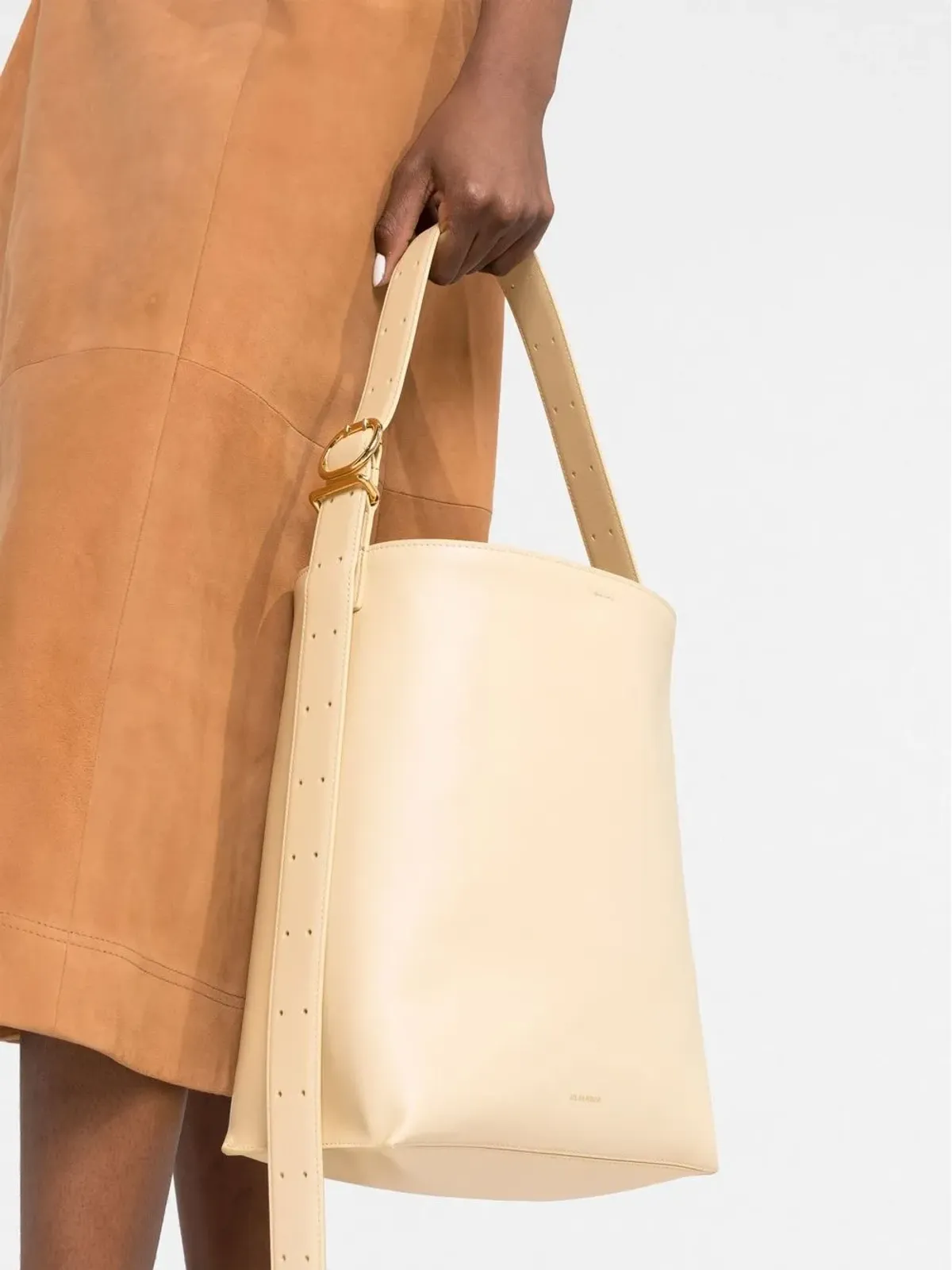 Jil Sander Cannolo レザー トートバッグ - 画像3