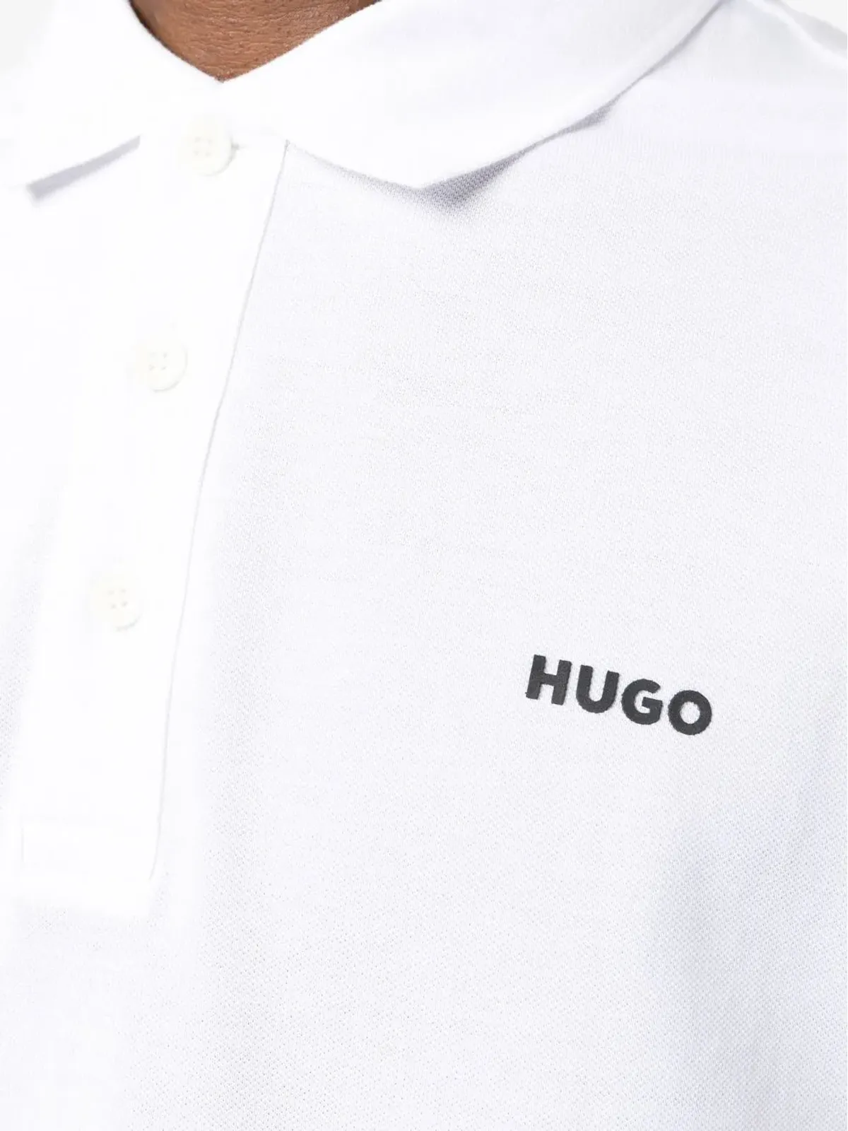 HUGO 胸元ロゴプリント ポロシャツ - 画像5