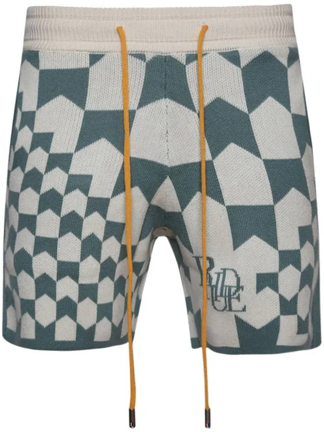 Rhude RHUDE レーシングモノグラムニットショーツの商品画像