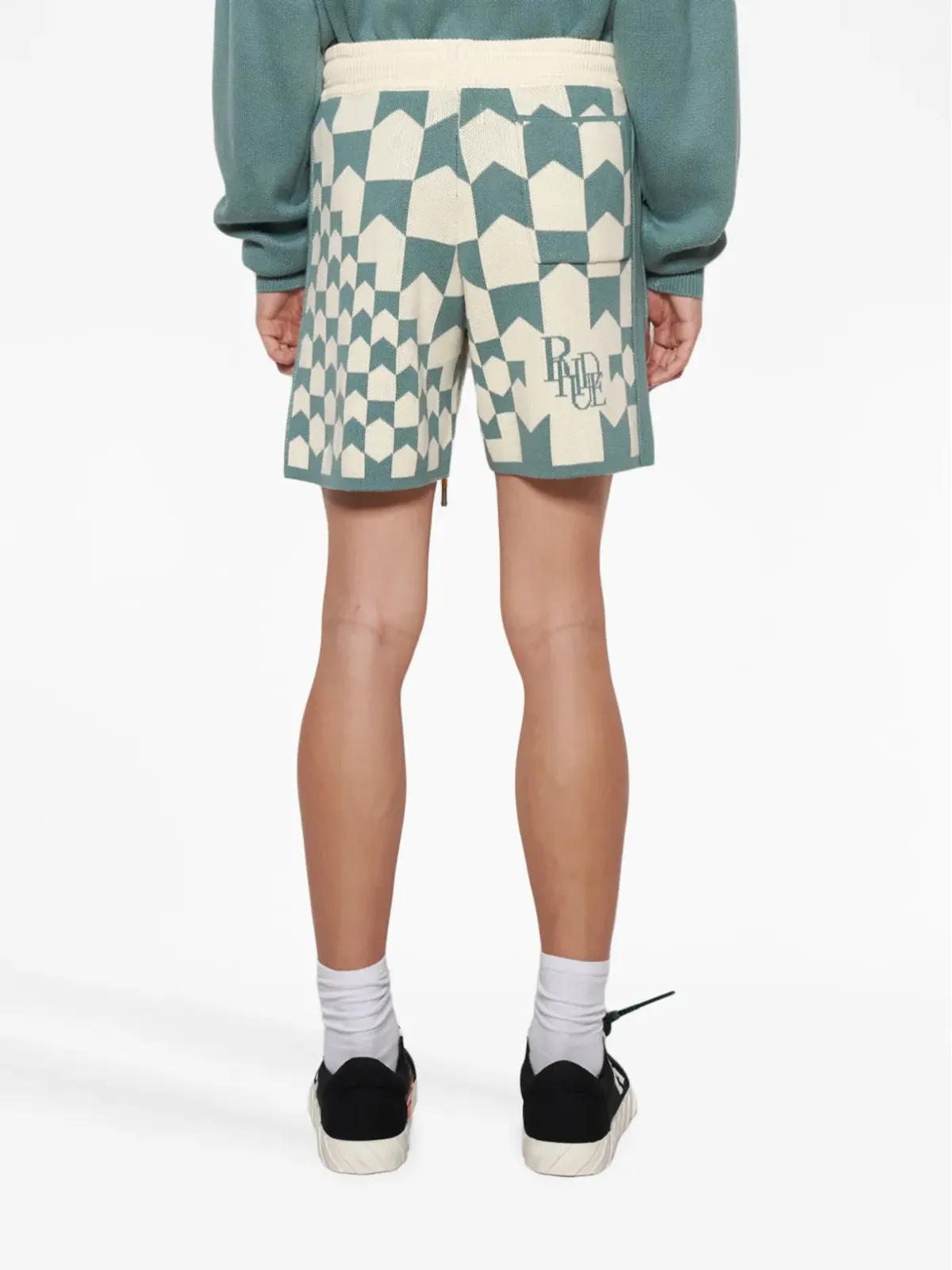 RHUDE レーシングモノグラムニットショーツ - 画像5