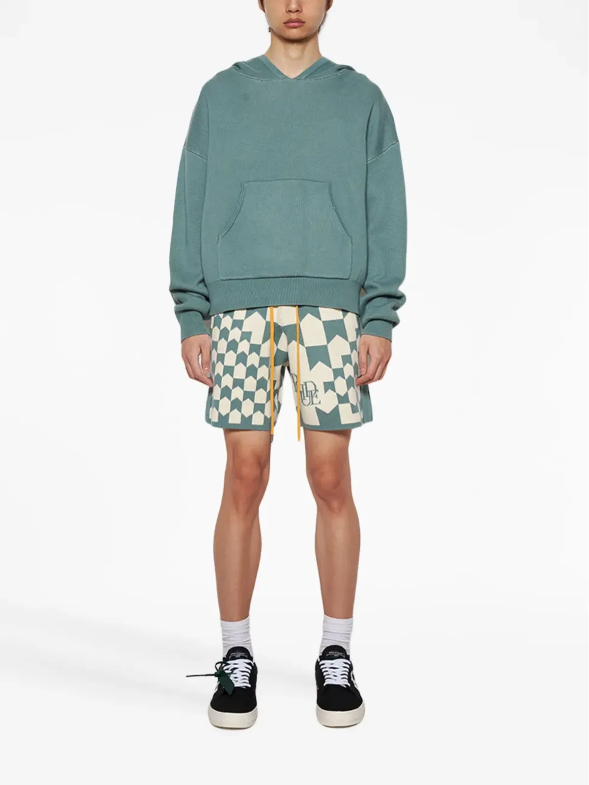 RHUDE レーシングモノグラムニットショーツ - 画像2