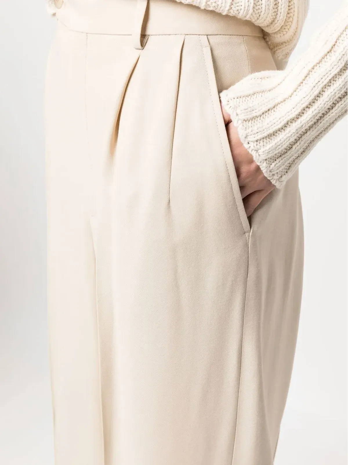 A.P.C. メリサ ワイドレッグ テーラードパンツ - 画像5