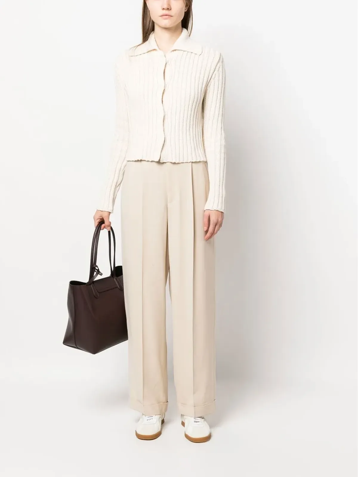 A.P.C. メリサ ワイドレッグ テーラードパンツ - 画像2