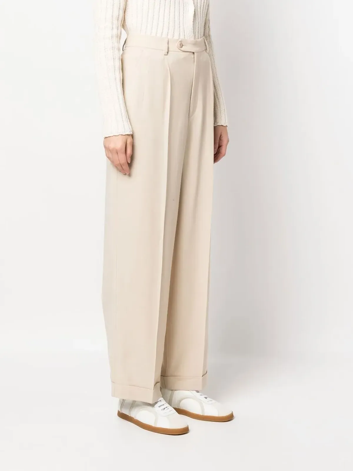A.P.C. メリサ ワイドレッグ テーラードパンツ - 画像3
