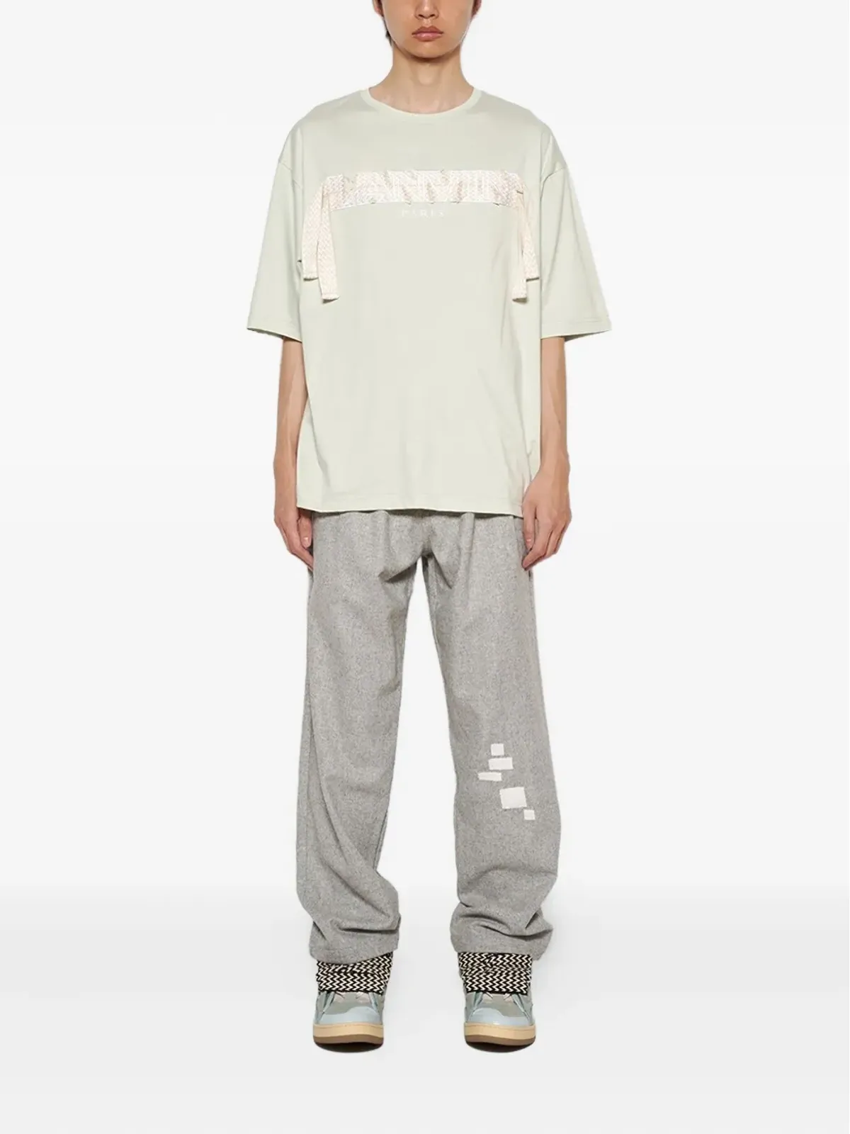 Lanvin カーブド刺繍 Tシャツ - 画像2