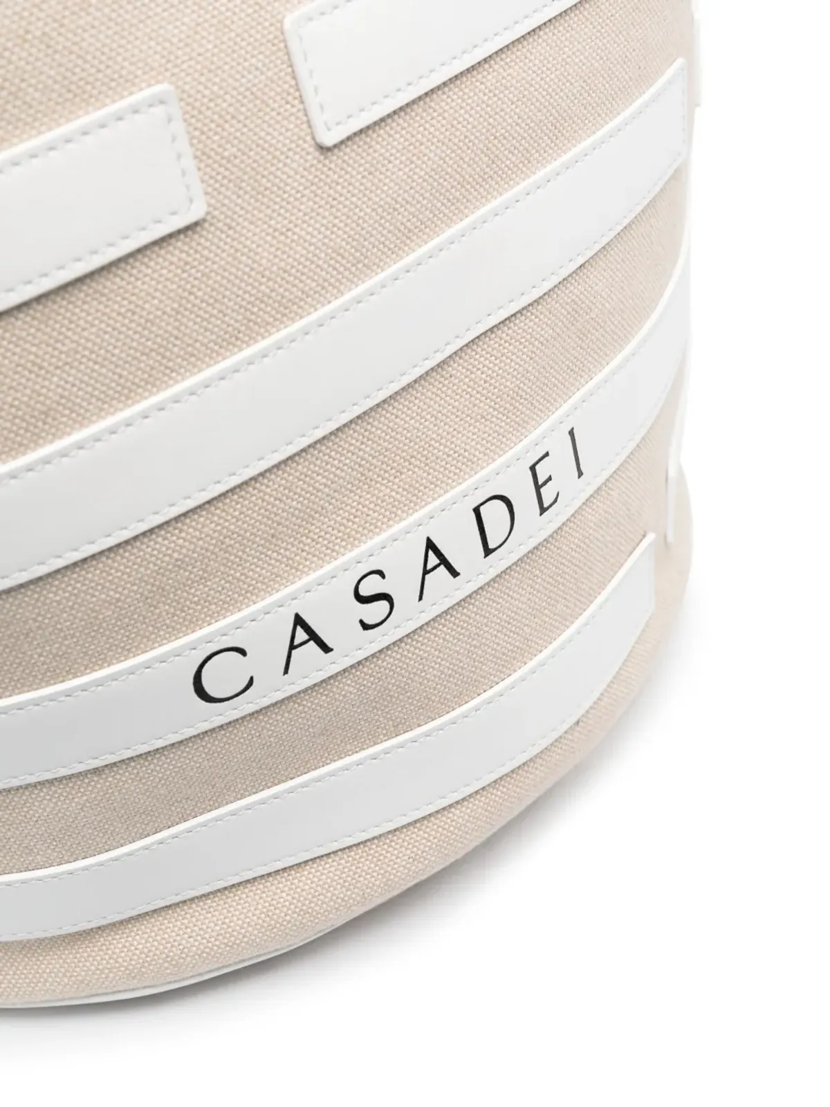 Casadei ストライプ柄レザー トートバッグ - 画像4