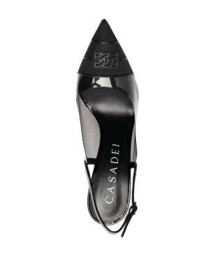 Casadei Blade Fluo PVC leather pumps - Black - サムネイル4