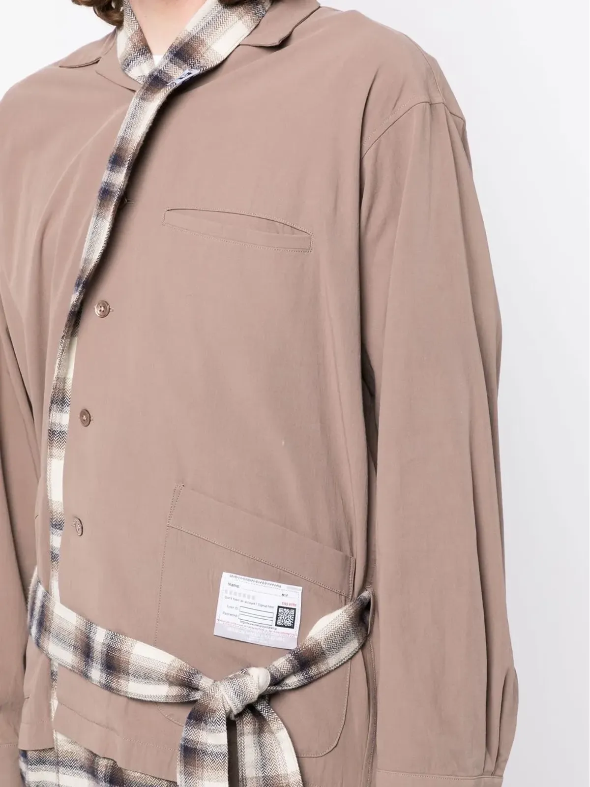 Maison MIHARA YASUHIRO レイヤードディテール シャツコート - 画像5
