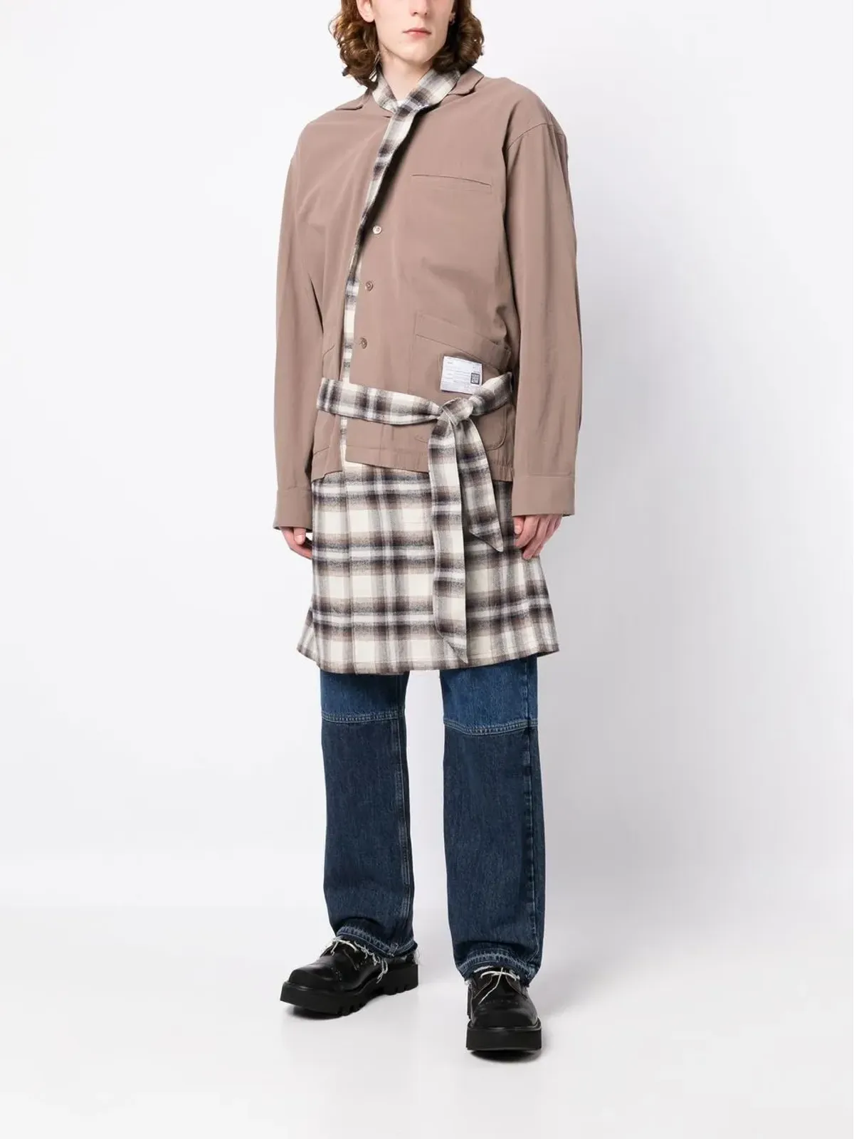 Maison MIHARA YASUHIRO レイヤードディテール シャツコート - 画像2