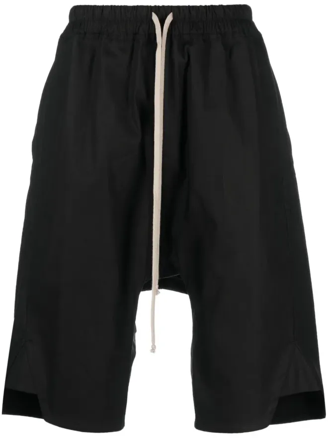 Rick Owens Rick Owens ドローストリングウエストショーツ - ブラックの商品画像