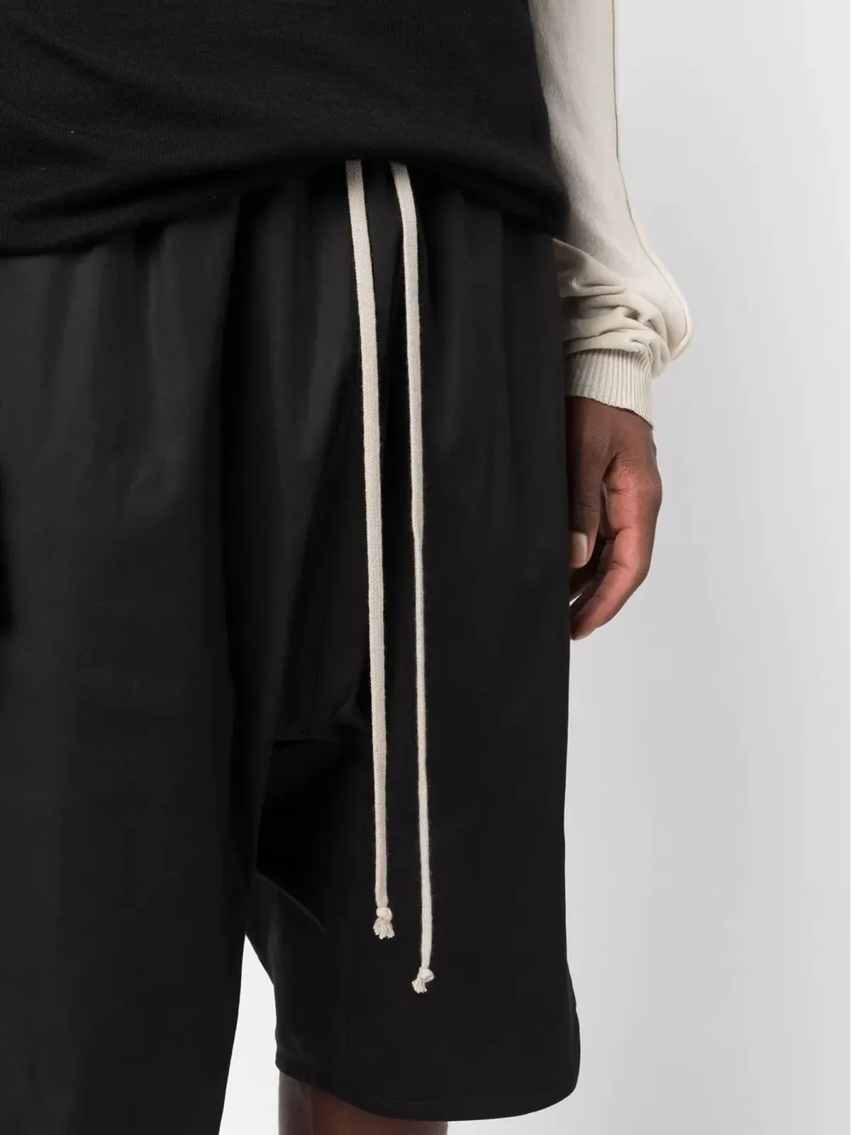 Rick Owens ドローストリングウエストショーツ - ブラック - 画像5