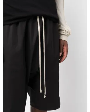 Rick Owens ドローストリングウエストショーツ - ブラック - サムネイル5