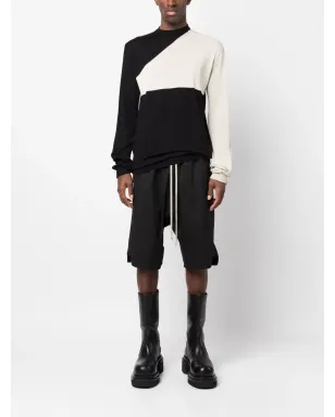 Rick Owens ドローストリングウエストショーツ - ブラック - サムネイル2