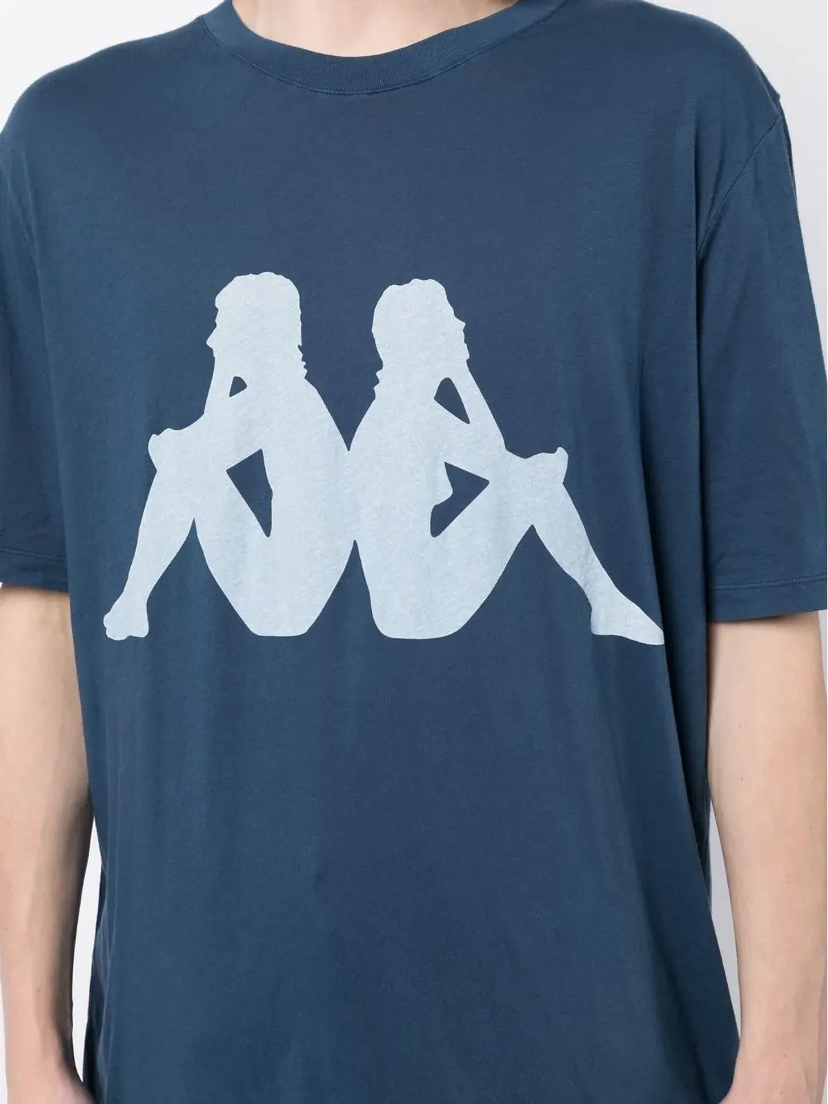Faith Connexion x Kappa オーバーサイズTシャツ ブルー - 画像5