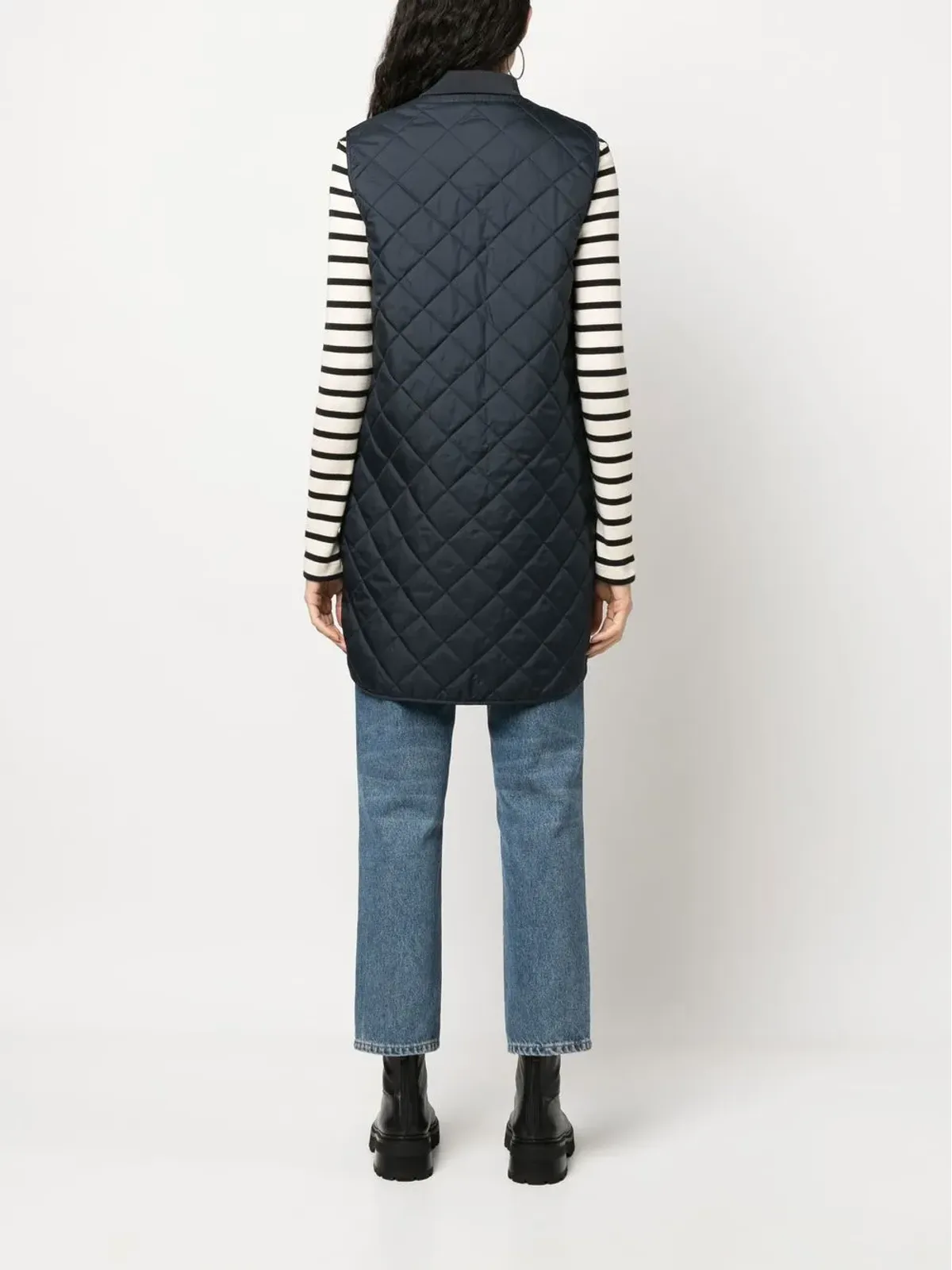 Geox Asheely quilted gilet - Blue - 画像4