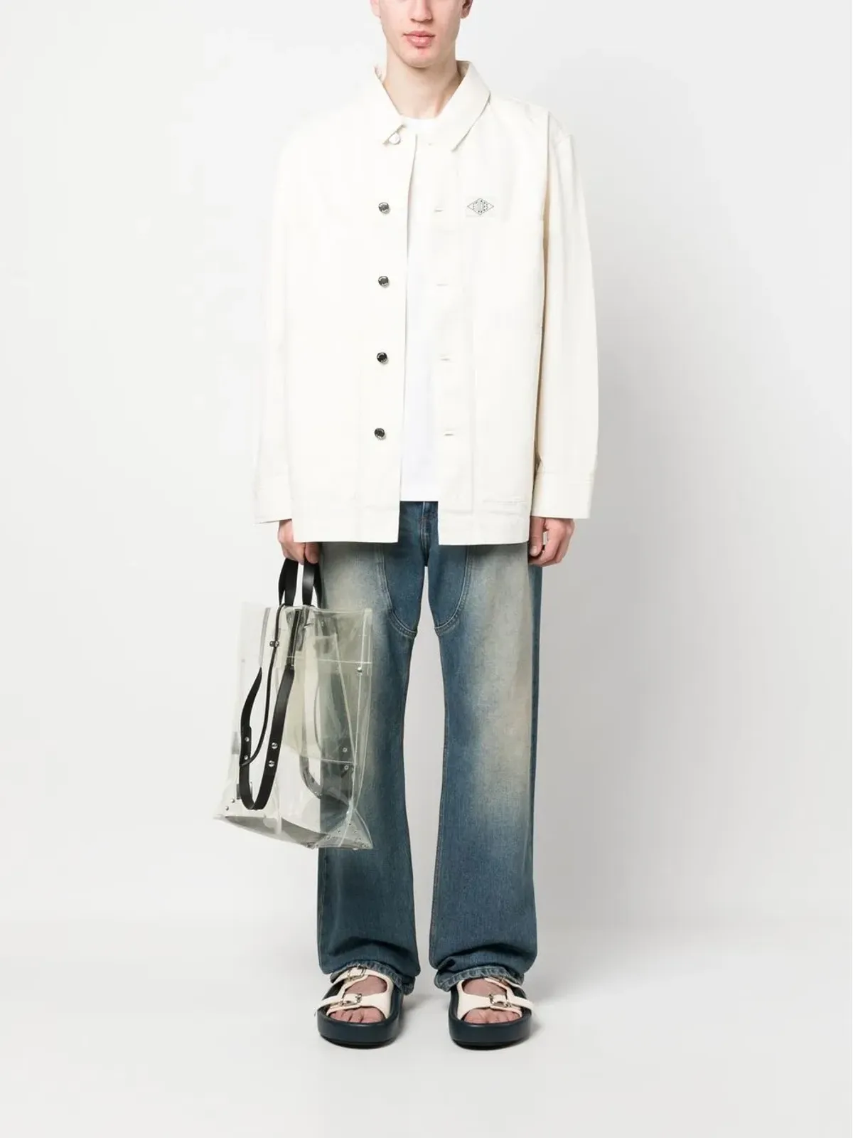 Études Studio 長袖ボタンアップシャツ - White - 画像2