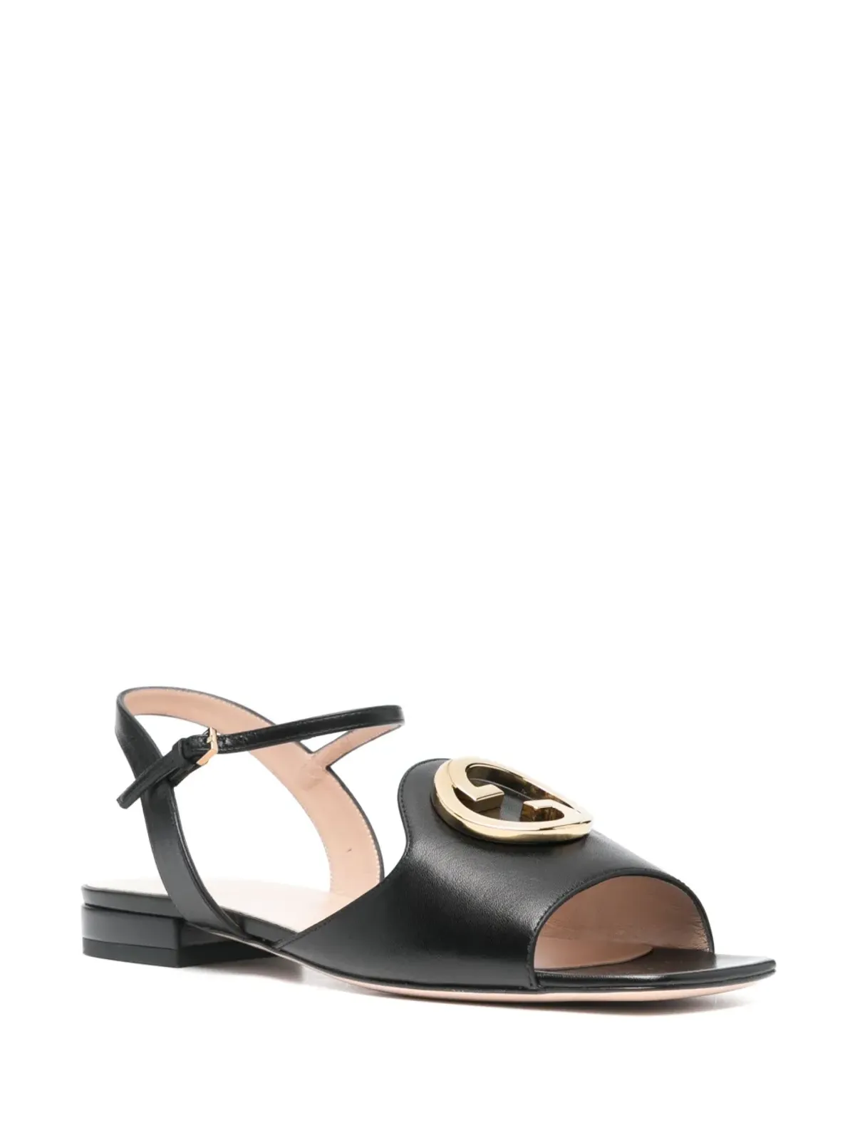 Gucci グッチ Interlocking Gロゴ レザーサンダル - 画像2