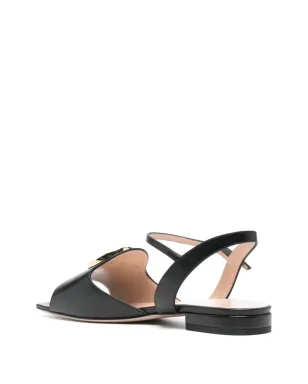 Gucci グッチ Interlocking Gロゴ レザーサンダル - サムネイル3