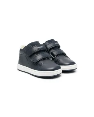 Geox Kids タッチストラップ レザー スニーカー - サムネイル1