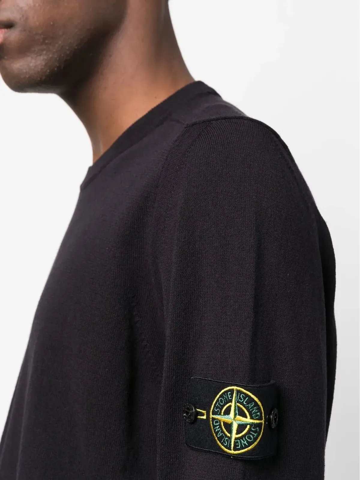 Stone Island コンパスパッチ クルーネックセーター - 画像5