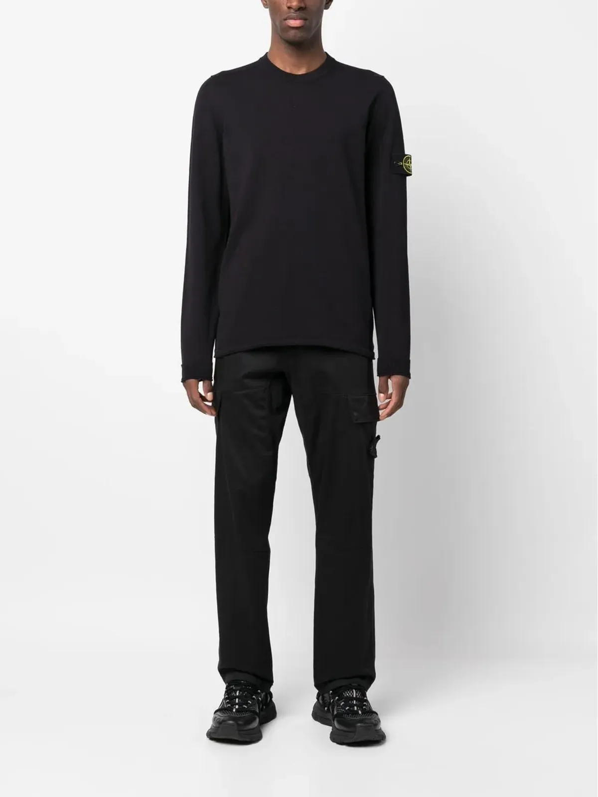Stone Island コンパスパッチ クルーネックセーター - 画像2