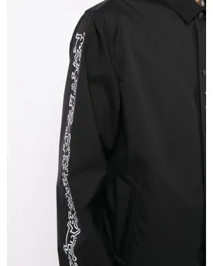 Junya Watanabe MAN プリント袖シャツジャケット - Black - サムネイル5