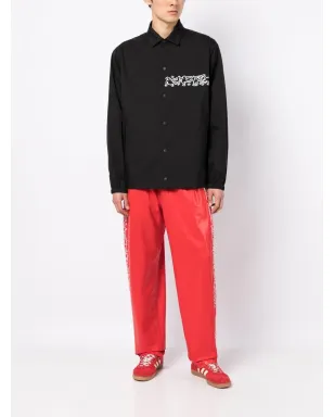 Junya Watanabe MAN プリント袖シャツジャケット - Black - サムネイル2
