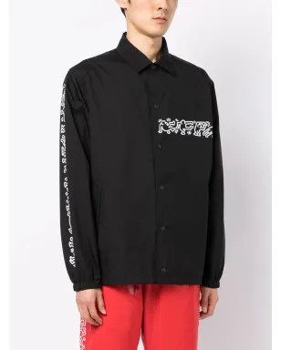 Junya Watanabe MAN プリント袖シャツジャケット - Black - サムネイル3