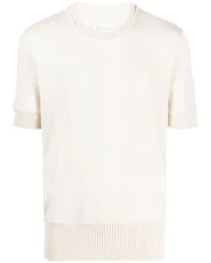 Maison Margiela リップドエッジ編みTシャツ - サムネイル1